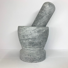 Pilão Socador em Pedra Sabão P Com Base Val Pedra Sabão