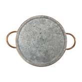 Forma Pedra Sabão Pizza Grelha Carne Alça em Cobre Val Pedra Sabão