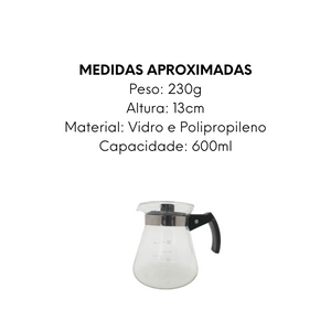 Jarra de Borossilicato 600ml Mimo Style