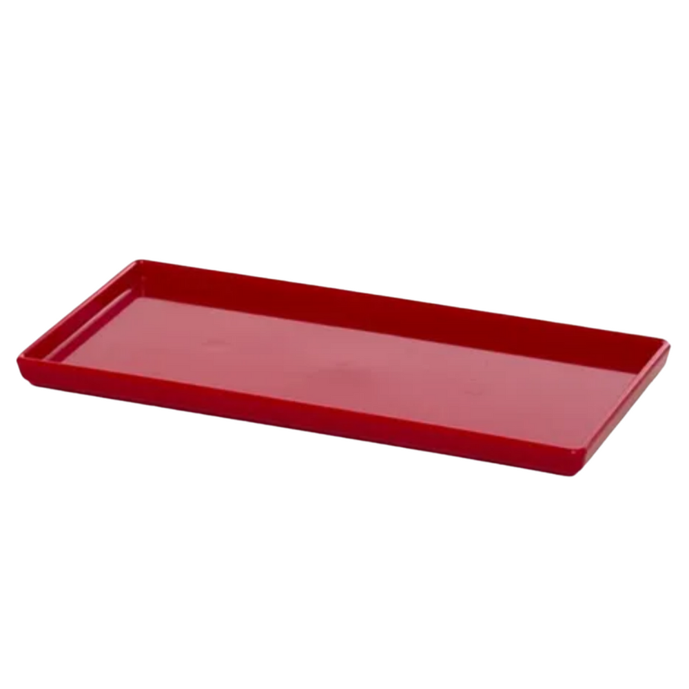 Bandeja Square Retangular Vermelho VemPlast