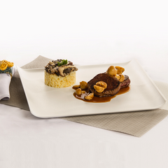 Bandeja Servir em Polipropileno Branca VemPlast