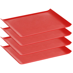 Bandeja Servir em Polipropileno Vermelha VemPlast