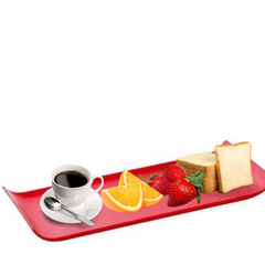 Bandeja servir 15x40 PP Vermelha VemPlast