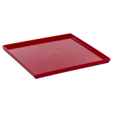 Prato square vermelho quadrado polipropileno VemPlast