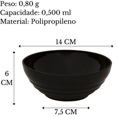 Tigela Bowl Sopeira Oriental 500ML VemPlast