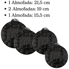 Conjunto 4 Descanso Almofada em Silicone Fogão Indução VemPlast