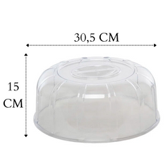 Boleira Elegance 30cm Branco de Polipropileno - A Gourmet