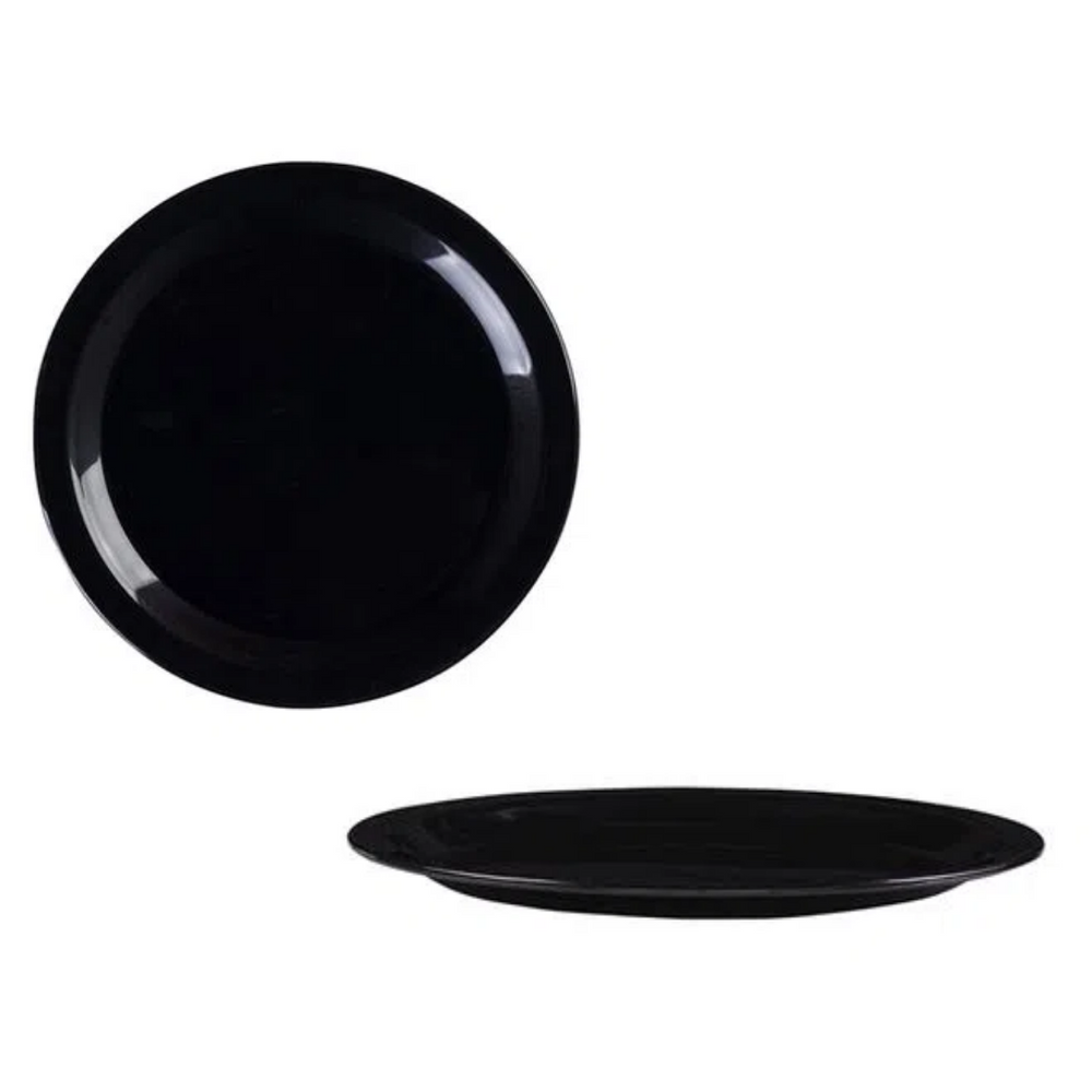 Prato Raso Ellegance Preto 25cm Polipropileno VemPlast
