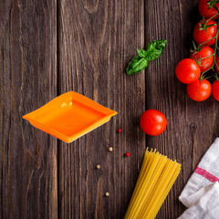 Molheira Shoyu Laranja de Polipropileno VemPlast