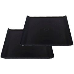 Bandeja Servir Quadrada Preta VemPlast