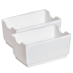 Porta Sachê Ellegance Branco em Polipropileno VemPlast