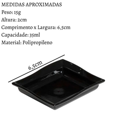 Molheira Preto Moove Porta Shoyu VemPlast