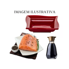 Molheira Moove Vermelha Porta Shoyu VemPlast