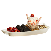 Barca Sushi e Açai P 600ML em Policarbonato Branca VemPlast