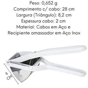 Espremedor Triangular Para Legumes - A Gourmet