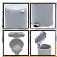 Lixeira Banheiro C/ Pedal E Recepiente Plastico 4,5 L Viel