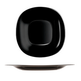Prato Sobremesa Preto 19cm Carine Noir Day Home