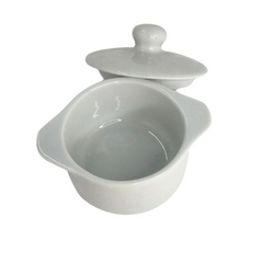 Ramequim de Porcelana Com Tampa 150ml BelaVista