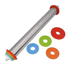 Rolo para Massas em Aço Inox Colorido unyhome