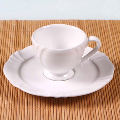 Xicara de Café Com Pires Soleil Branco 75ml Oxford