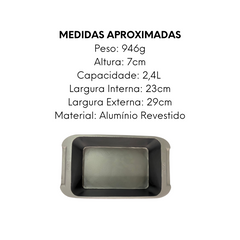 Assadeira Weck Preta Antiaderente 2,4L Weck