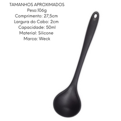 Concha de Silicone Preta 50ml Weck