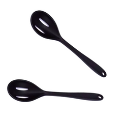 Colher Perfurada de Silicone Preto Weck