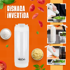 Bisnaga Invertida de 590ml de Plastico - A Gourmet
