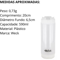 Bisnaga Invertida de 590ml de Plastico - A Gourmet