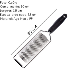 Ralador 1 Face em Aço Inox 30cm Weck