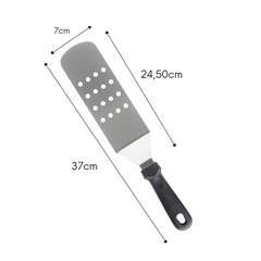 Espátula Perfurada Longa Curva Profissional Weck