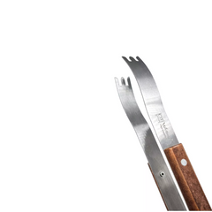 Pegador Para Churrasco De Inox Com Madeira Grande 35cm - A Gourmet