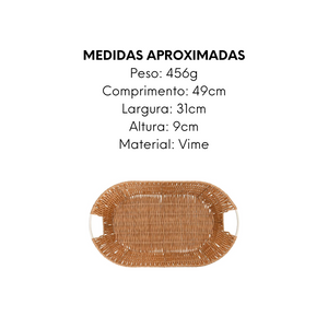 Cesto oval Claro Grande Vime Mimo Style