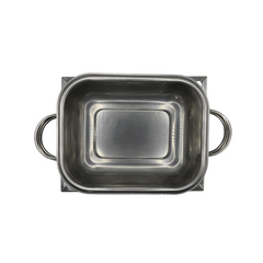 Rechaud Retangular Pequeno de Aço inox 1,3L - A Gourmet