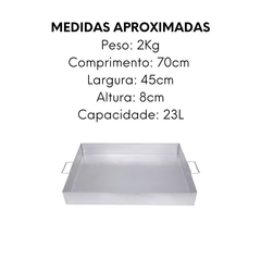 Forma Assadeira Hotel Retangular N08 23L - A Gourmet