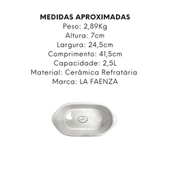 Assadeira Segunda Linha N4 de Ceramica 2,5L - A Gourmet