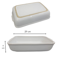 Assadeira Retangular N2 Ceramica Refrataria 1L LaFaenza