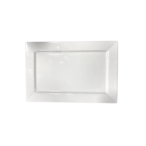 Prato de Porcelana Segunda Linha Retangular Piatto 31cm - A Gourmet