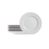 Prato de Sobremesa Flat Bianco 21cm Segunda Linha - A Gourmet