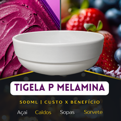 6 Tigela Bowl de melamina P 500ml - A Gourmet