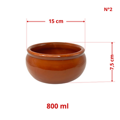 cumbuca paulista de ceramica barro