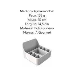 Porta Sache G Branco Polipropileno unyhome