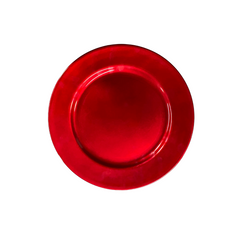 Sousplat Redondo Vermelho - A Gourmet