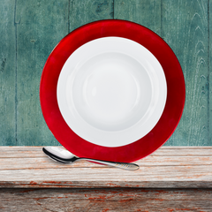 Sousplat Redondo Vermelho - A Gourmet