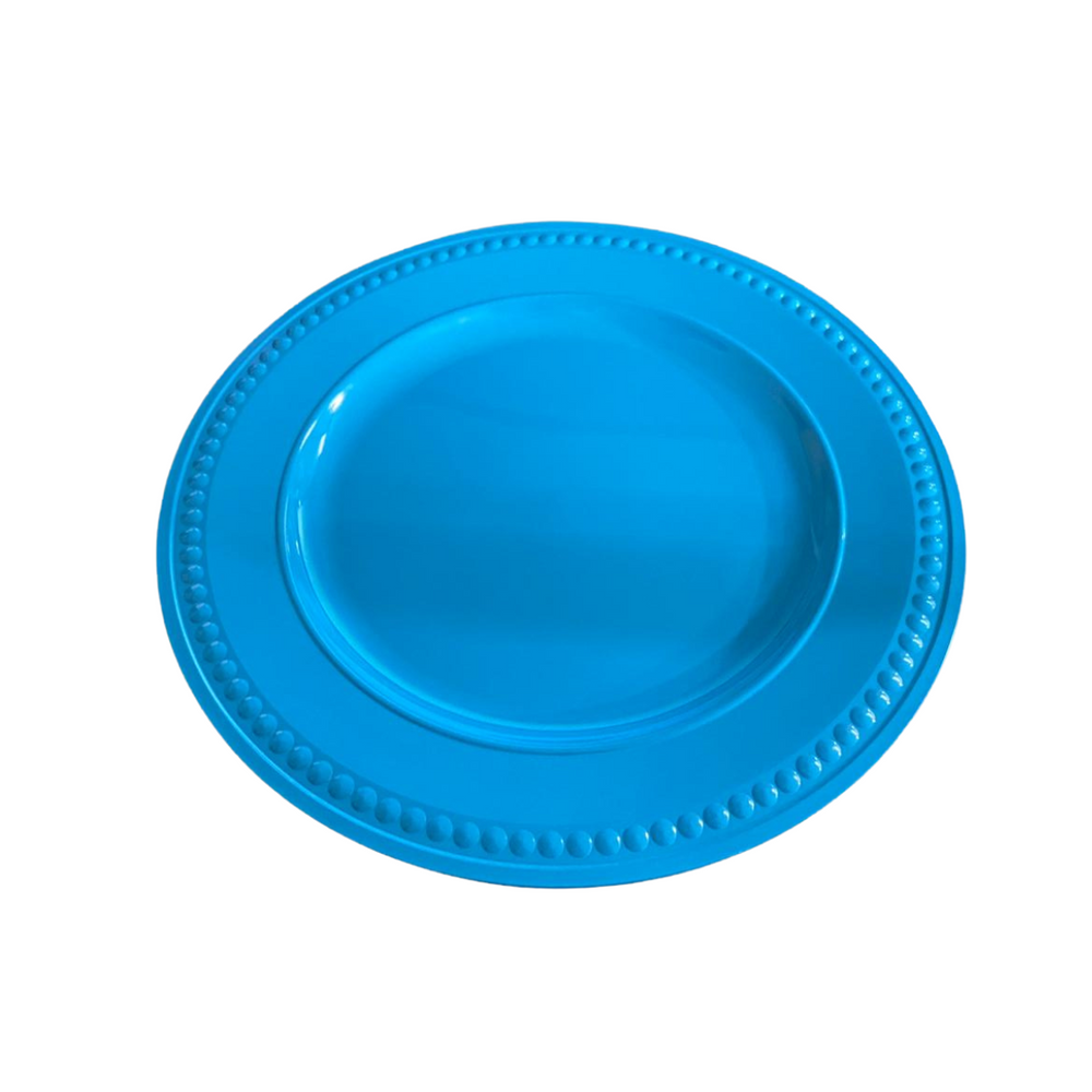 Prato Sousplat Azul de 33cm de Polipropileno GZT