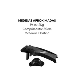 mandolim Ajustavel Preto de Plastico Etilux