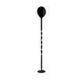 Colher Bailarina Preto 28cm de Aço inox
