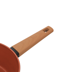 Panela Antiaderente N18 Com Tampa Terracota - A Gourmet