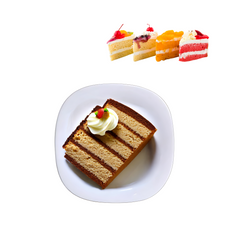 Prato de Sobremesa Branco Oasis Quadrado Vidro temperado - A Gourmet