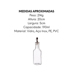 Galheta Firenze 190ml de Vidro A Gourmet